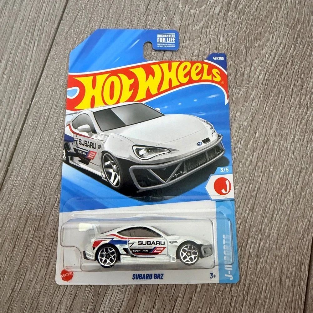 Hot Wheels Subaru BRZ White J-Imports Diecast Car